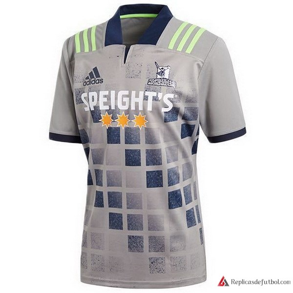 Camiseta Entrenamiento Highlanders 2018 Gris Rugby